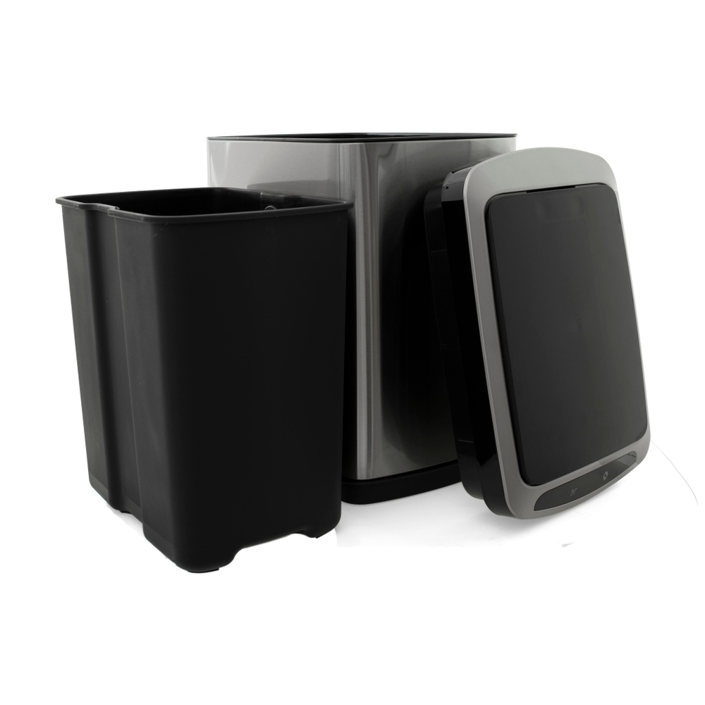 Ведро для мусора сенсорное, прямоугольное, узкое, внутр ведро, Foodatlas JAH-5311, 20 л