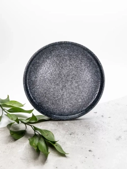 Тарелка с бортами, 25 см, Синий песок