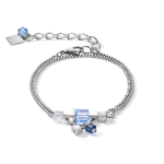 Браслет Coeur de Lion Crystals Silver-Blue 5066/30-0700 цвет голубой, серебряный