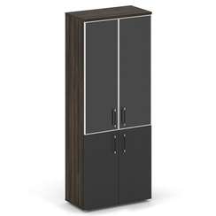 Shift Шкаф высокий широкий SK.ST-1.2R black Дуб Мали/Антрацит/Стекло Black 800*420*1977
