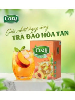 Растворимый вьетнамский чай со вкусом персика 240 г