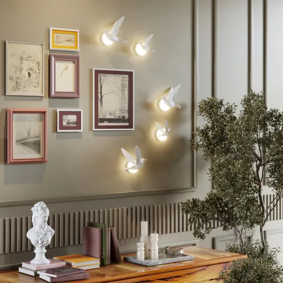 4341/3WLA HIGHTECH ODL22 367 белый гипс Настенный светильник (ЛЕВ.) IP20 LED 3W 122Лм 3000K COLOMBELLA