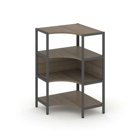 Shelf System Односекционный угловой стеллаж трехярусный SN.STMU-311 Вяз Благородный/Металл Антрацит