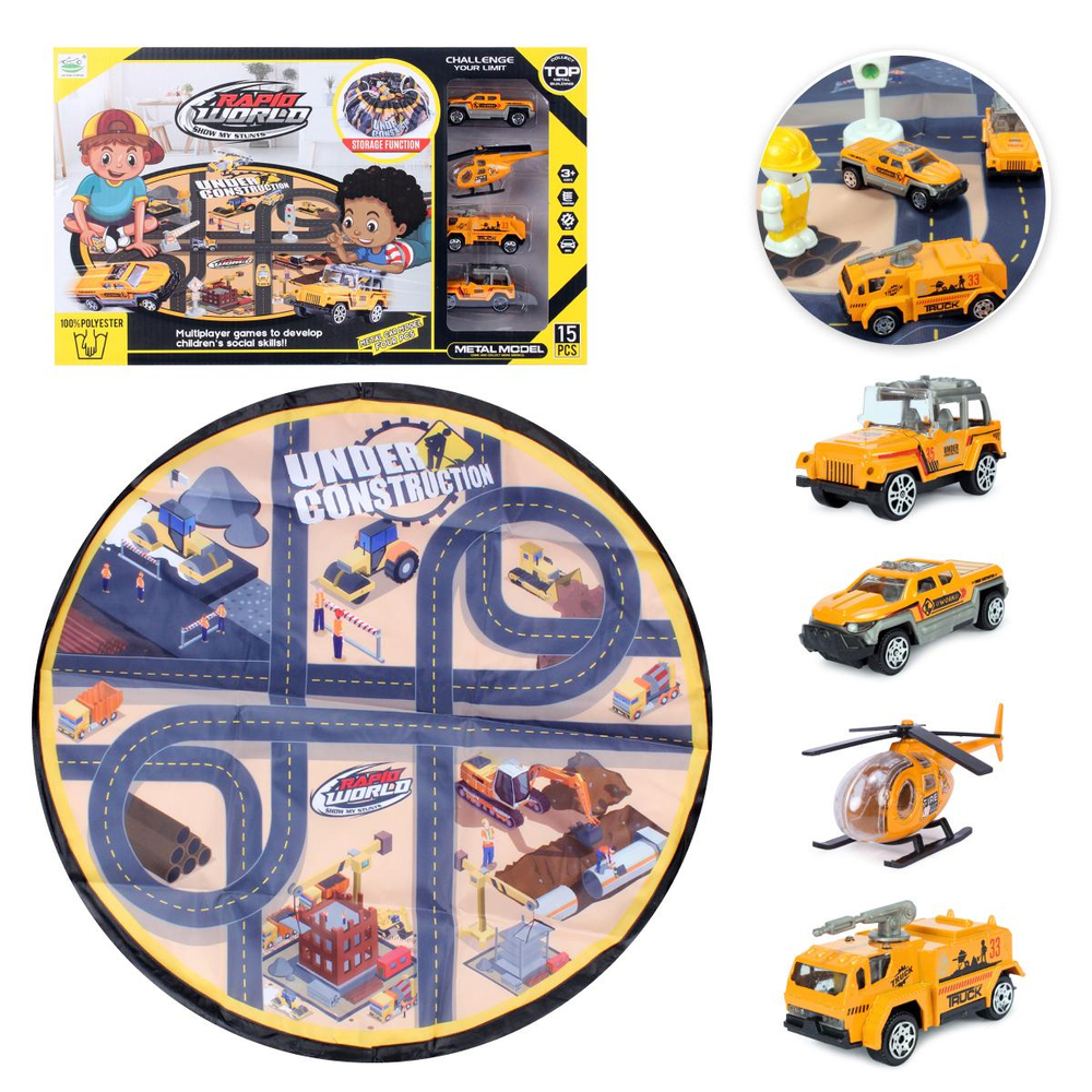 Игровой набор с транспортом, коробка 6688-153B