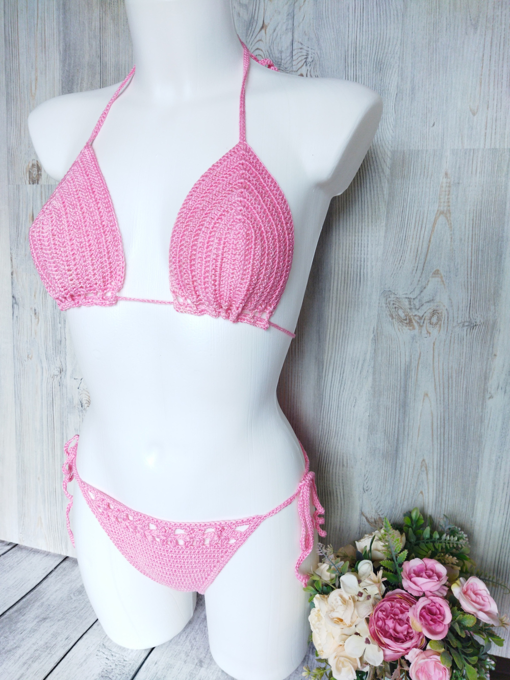 Купальник вязаный