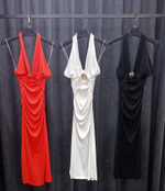 Платье с открытой спиной в макси длине