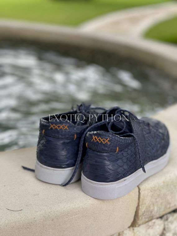 Кеды из кожи питона SH 137
