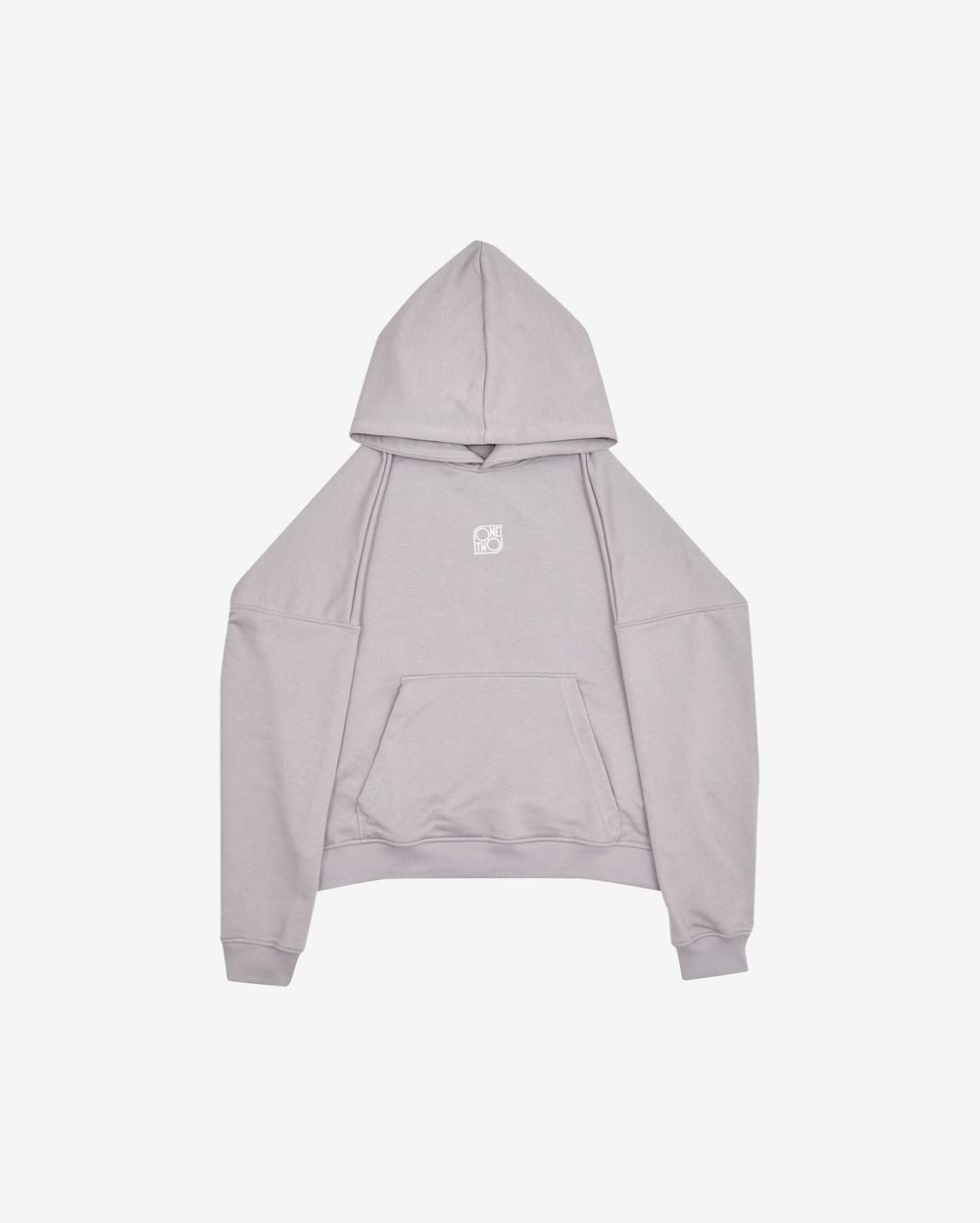 Худи One Two Logo Opal Grey