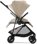 Коляска Cybex Melio Carbon 2 в 1 Almond Beige/Magic Black с дождевиками