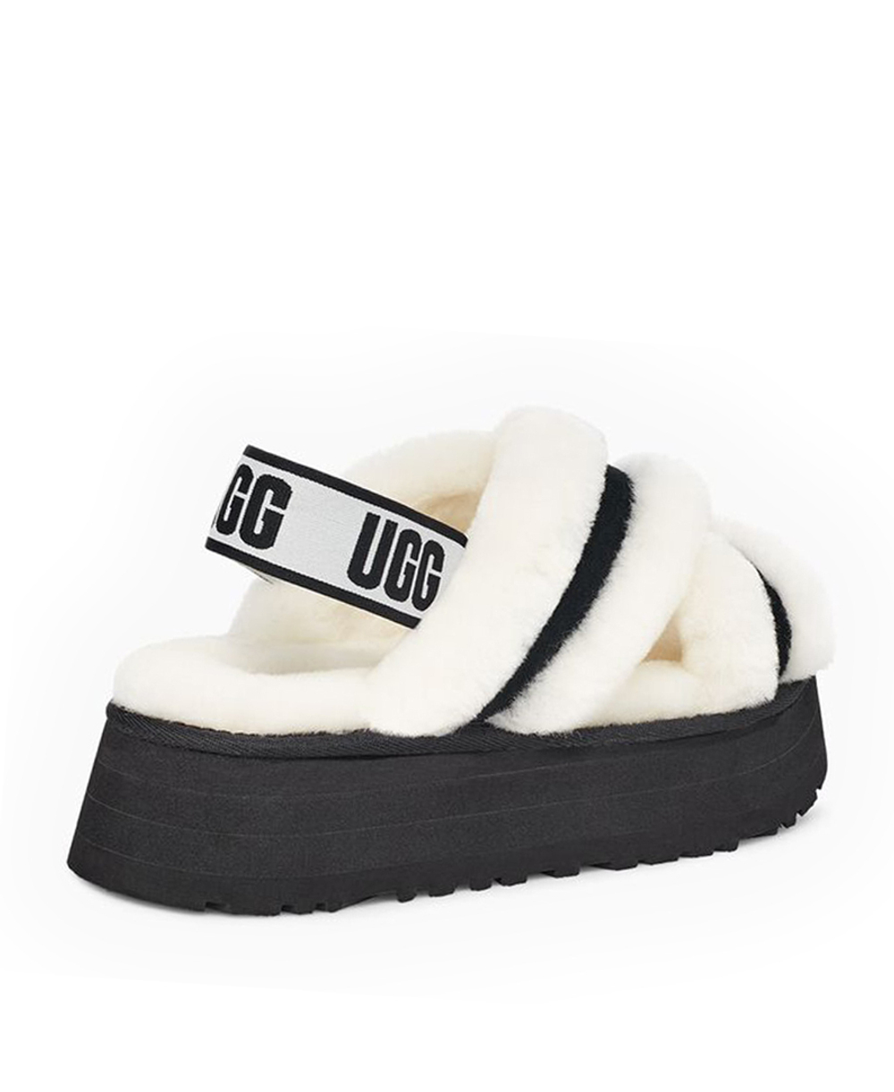 DISCO CROSS SLIDE-black white