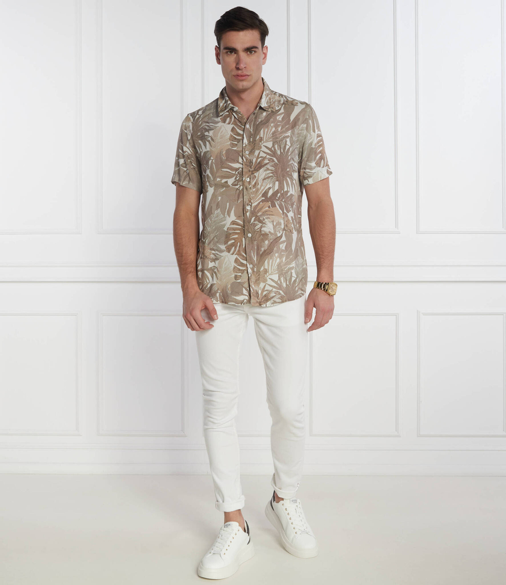 Рубашка GUESS - коричневый(M4GH76 WD4Z2)