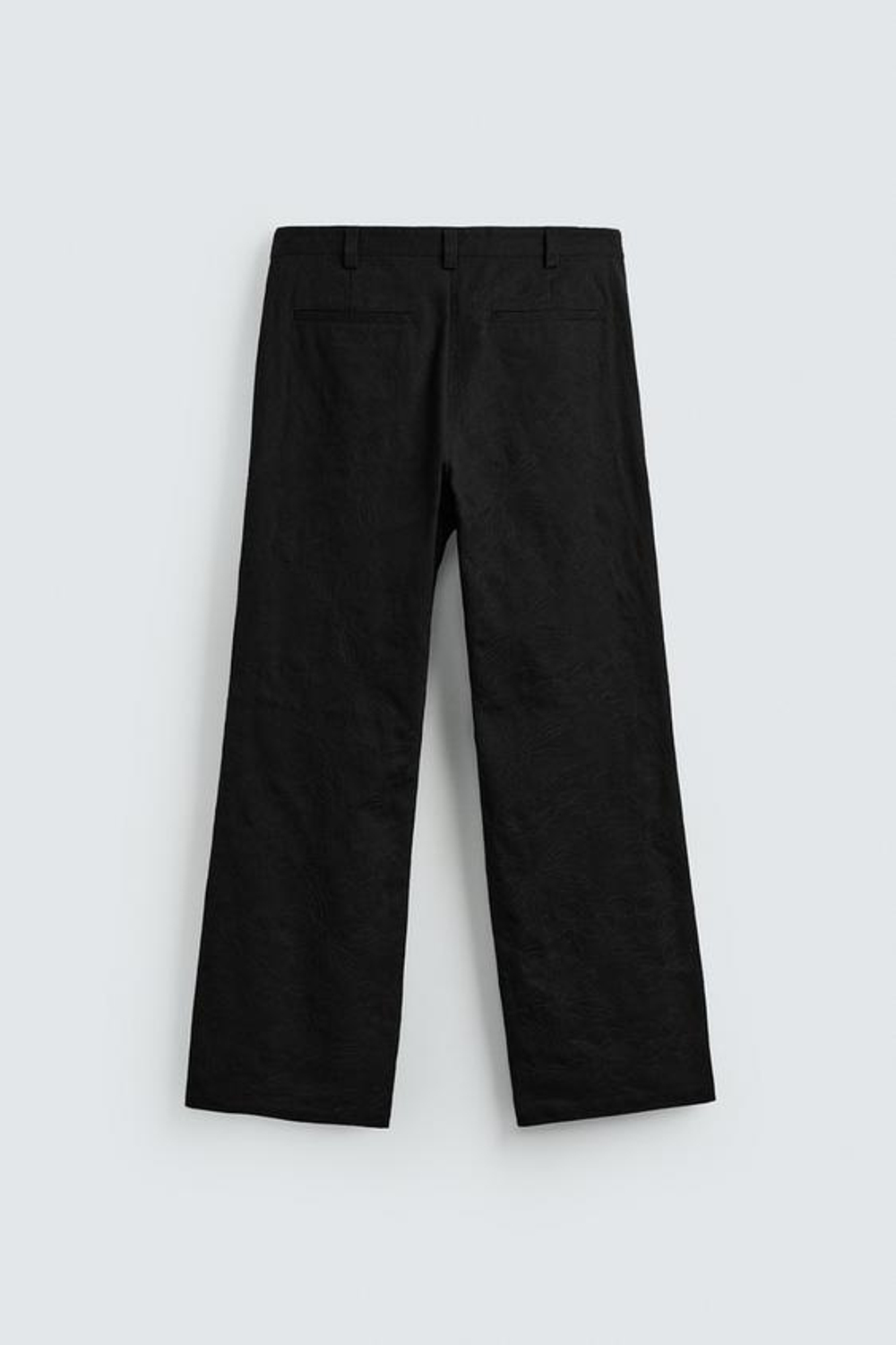 ZARA БРЮКИ С ЦВЕТОЧНОЙ ВЫШИВКОЙ, ЧЕРНЫЙ