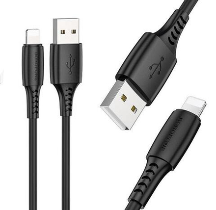 Кабель Lightning -TypeC BOROFONE BX40 (черный) 1м, ароматизированный, без упаковки