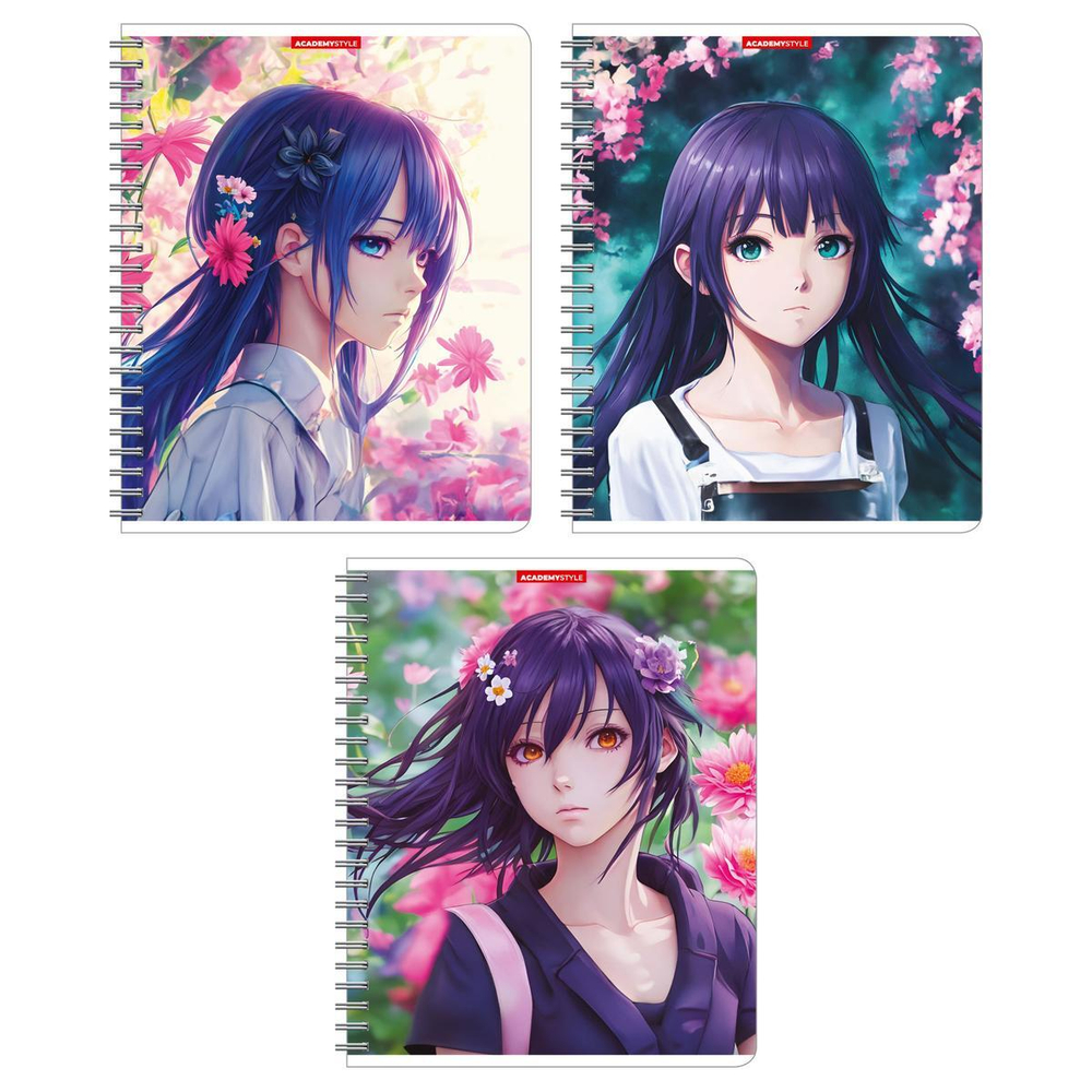 Тетрадь А5 60л клетка "Девочка-весна" (Академия Групп)