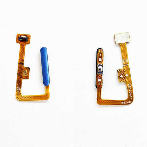 Шлейф для Xiaomi Mi 11 Lite на кнопку включение/отпечаток Голубой