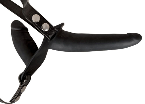 Женский страпон Orion Double Strap On с вагинальной пробкой