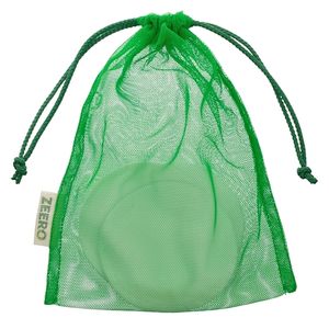 Мешочек для хлопковых дисков зелёный