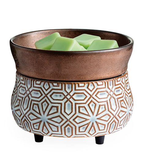 Керамический воскоплав Бронзовая геометрия, Candle Warmers