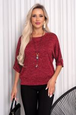 Блуза Сабина (малиновый мусс) Б11-459/8 Nikol (Акция)