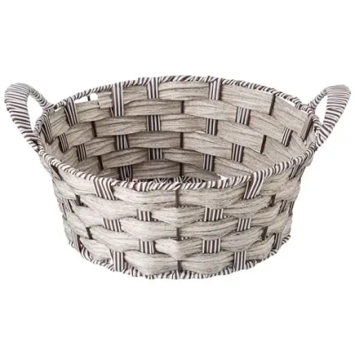 Корзинка с ручками коллекция натурель светлое плетение 25см