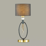 4516/1T NEOCLASSI LN20 64 античная латунь, черный Настольная лампа E27 60W 220V SANTIAGO