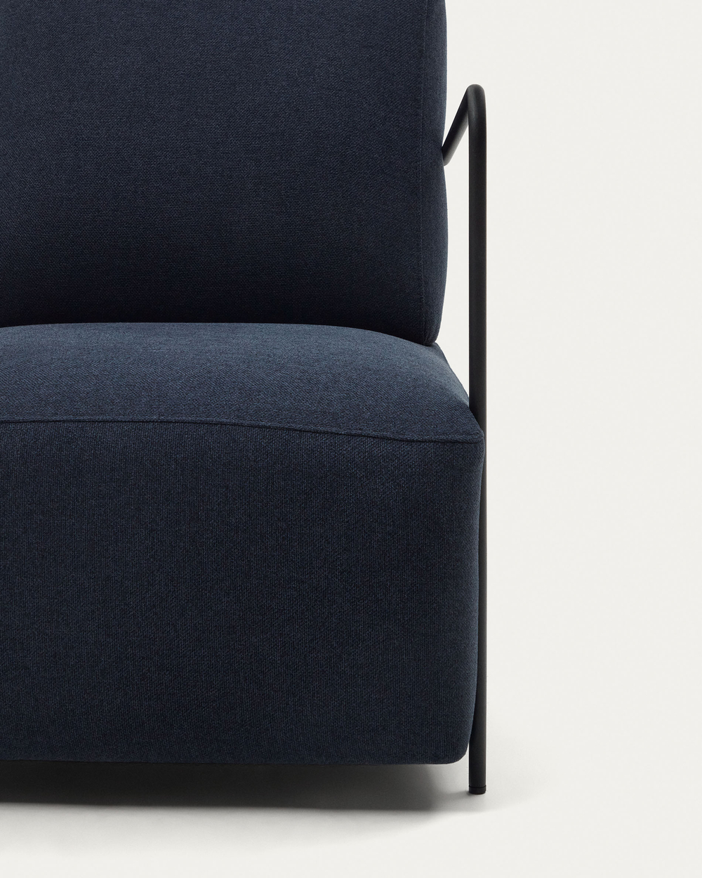 Gamer Кресло синее из ткани и металла в черной отделке