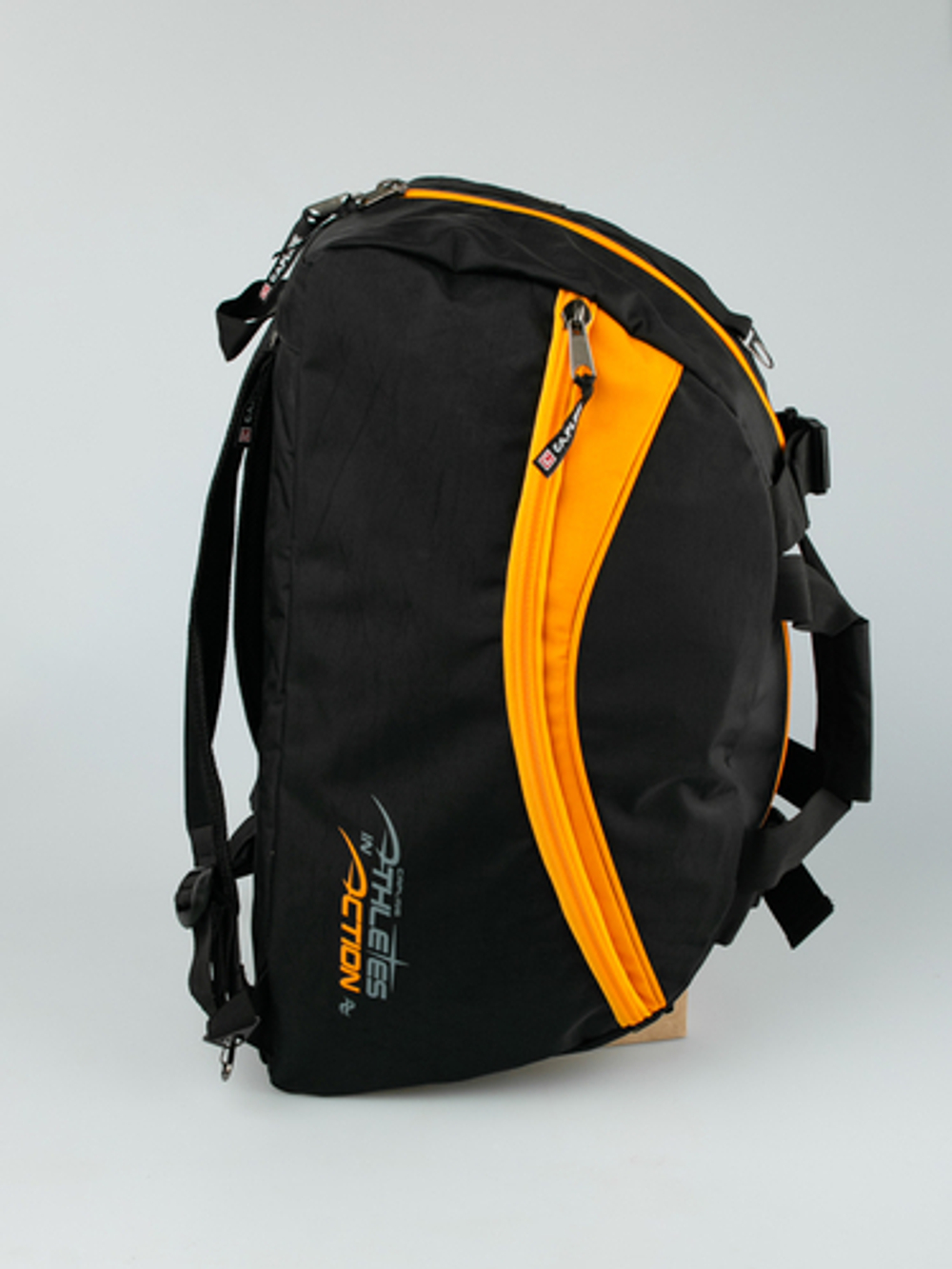 Сумка спортивная ProfSport Athletes In Action черно-желтая