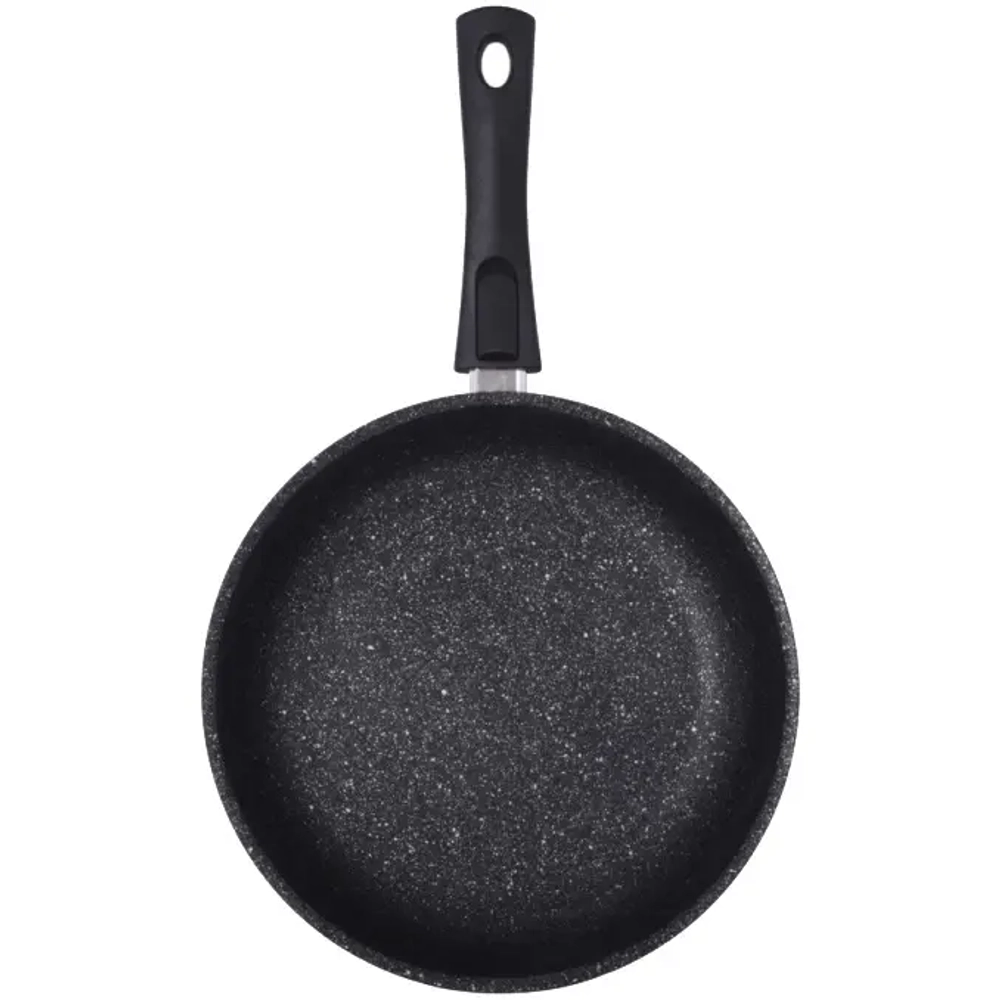 Сковорода 28*6,5см со съемной ручкой «Marble Induction» (темный мрамор) смти282а