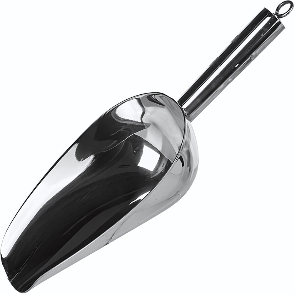 Совок для льда;сталь нерж.;250мл;,L=242,B=78мм;серебрист. (Цвет: серебристый)