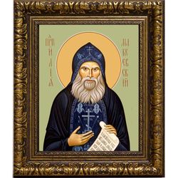 Илия Макеевский (Ганжа) преподобный. Икона на холсте.