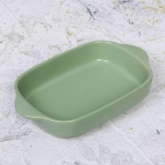 Форма керамическая для запекания «Акварель» 22,5*13,7*4,5см, нежно-зеленая
