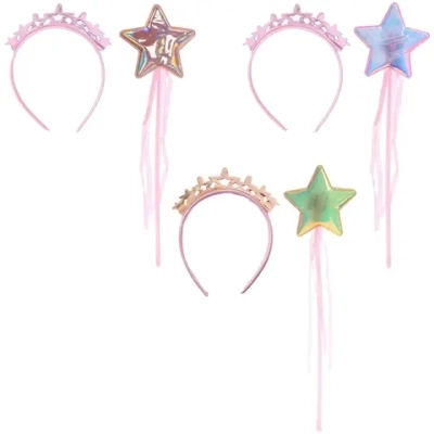 Набор карнавальный «Волшебный шик» (ободок, палочка), микс