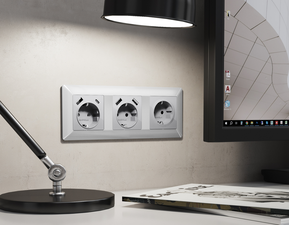 AF110403 Рамка ALFA Line (Серебро глянец) 3-ая