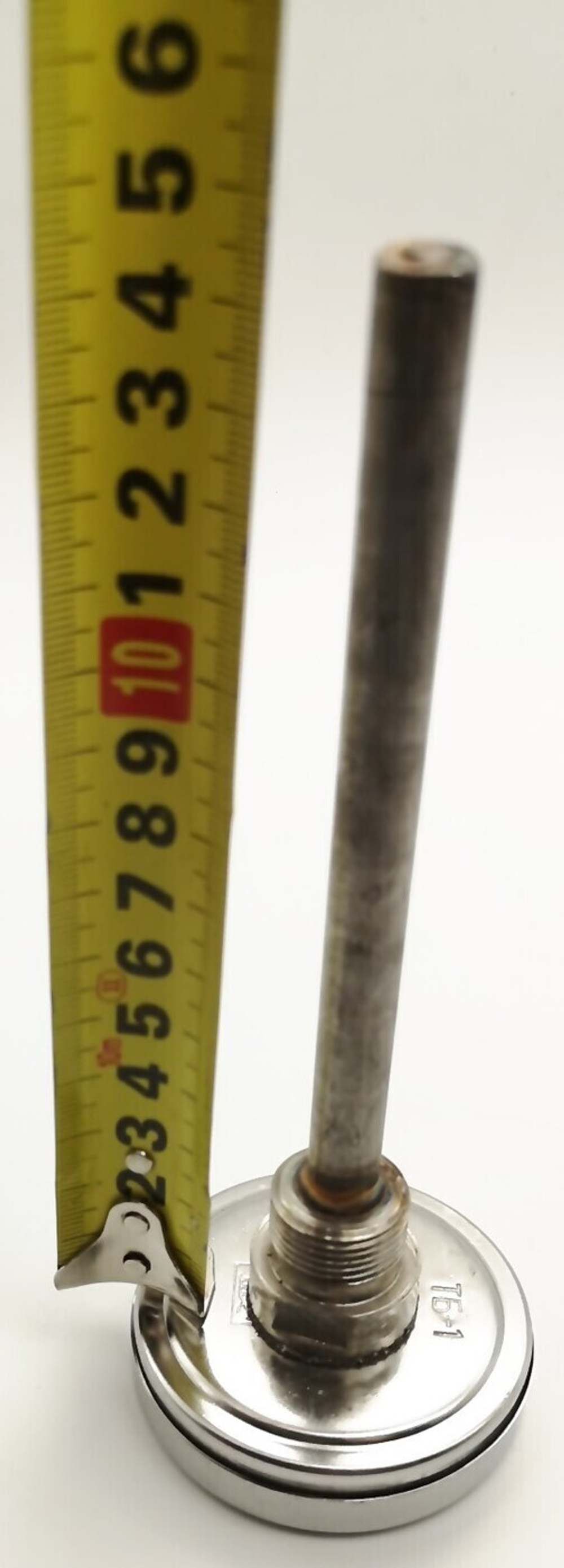 Термометр  биметаллический ТБ-1 (0+60) 125мм, G1/2,1.5, осевой, показывающий
