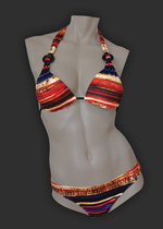 Оригинальный купальник-бикини с декором (Размер: 40) (Цвет: разноцветный)