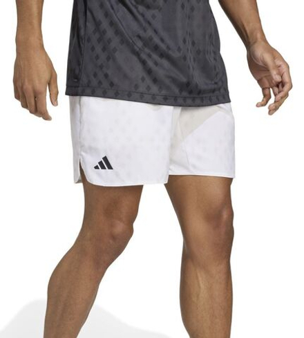 Теннисные шорты Adidas Club Graphic Tennis 7" - white/grey
