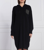 хлопковое платье Peserico - черный(S92193F12 B9018)