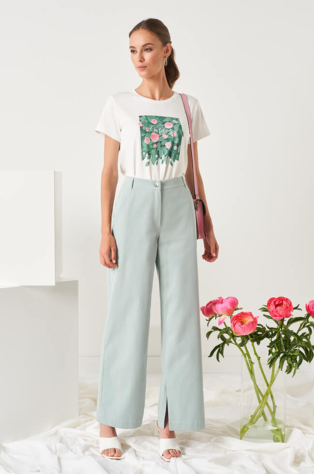 3974 Брюки женские (полынь)