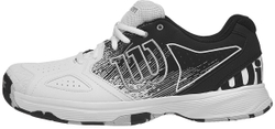 Мужские кроссовки теннисные Wilson Kaos Devo - white/black/pearl blue