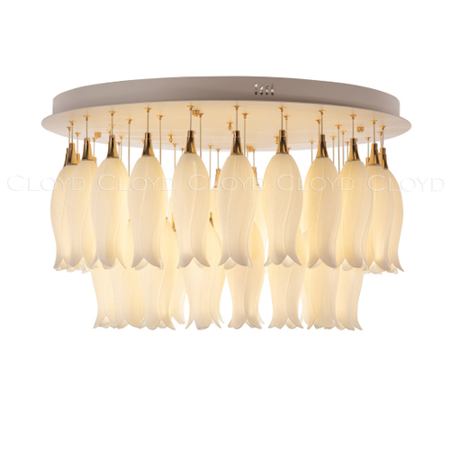 Люстра Cloyd ARGANA C42 / Ø79 см - керамика - E14 - белый (арт.11237)