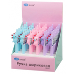 Ручка шариковая, автоматическая, Basir, синие чернила, серия "ЗАЙЧИК", с фигуркой на корпусе, 36 шт