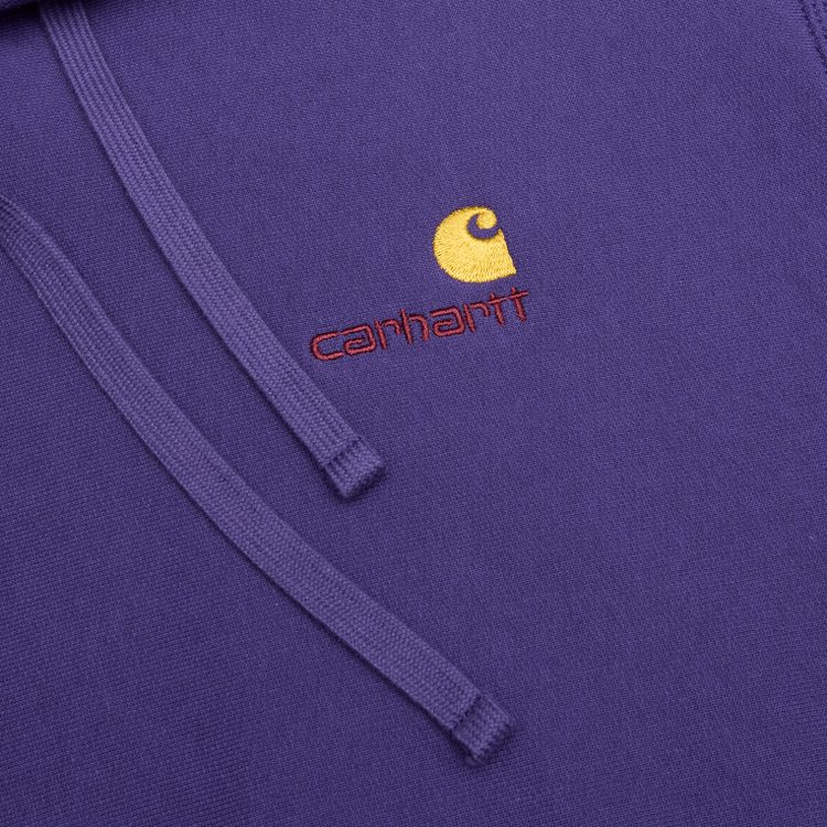 Толстовка мужская Carhartt WIP Hooded American Script артикул:I028279_aura - купить в магазине Дайс