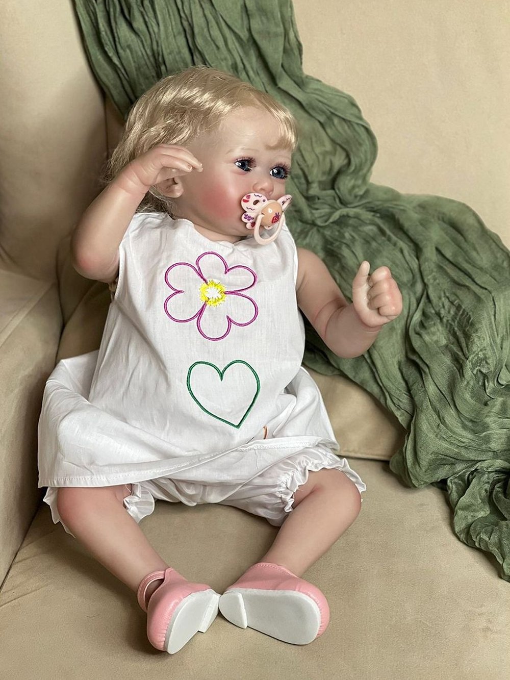 Кукла Реборн мягконабивная 60см в пакете (FA-833)