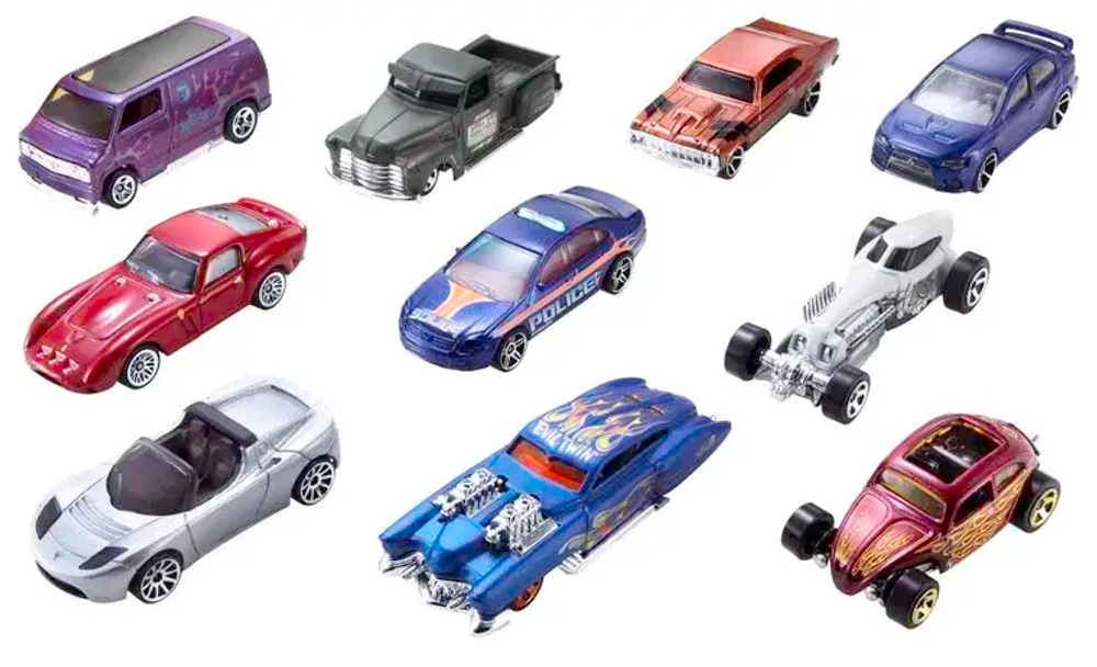 Набор машинок Hot Wheels, 10 штук.