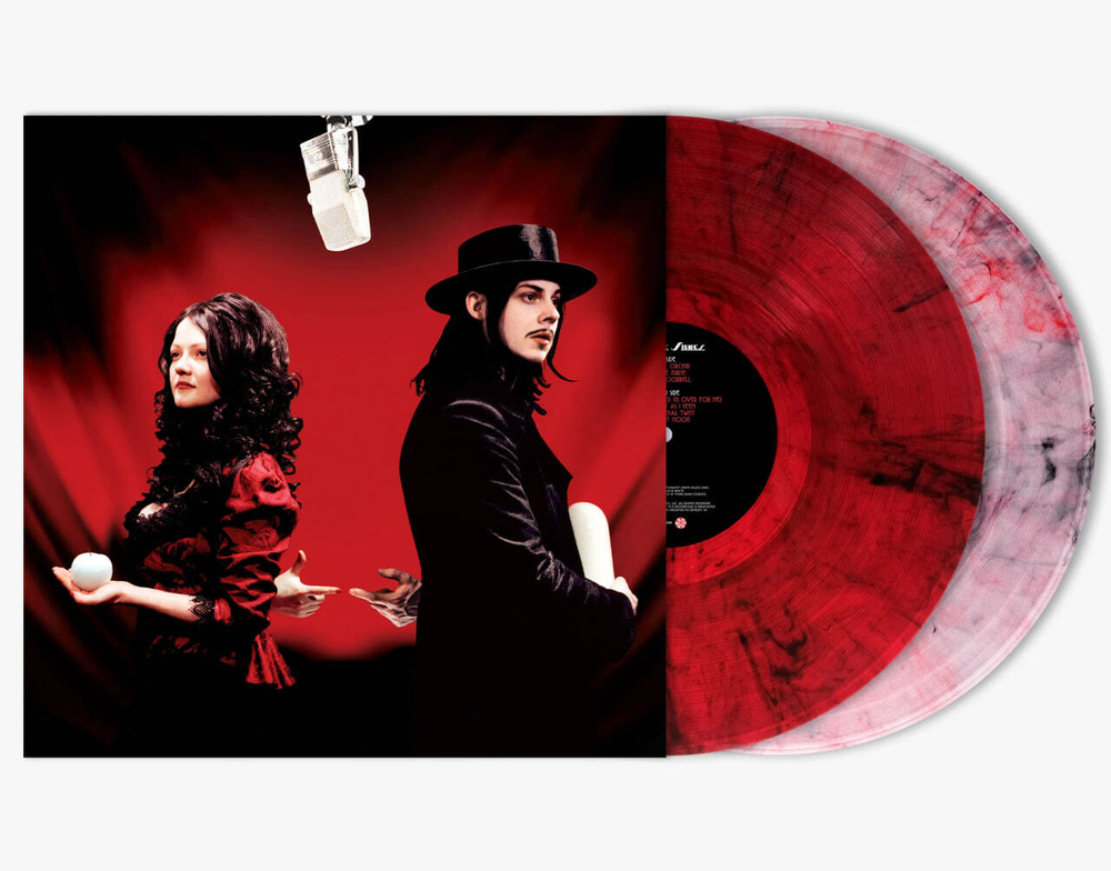 White Stripes - Get Behind Me Satan - Red Translucent w/ Black Smoke; Clear w/ Red & Black Smoke; 20th Anniversary Edition