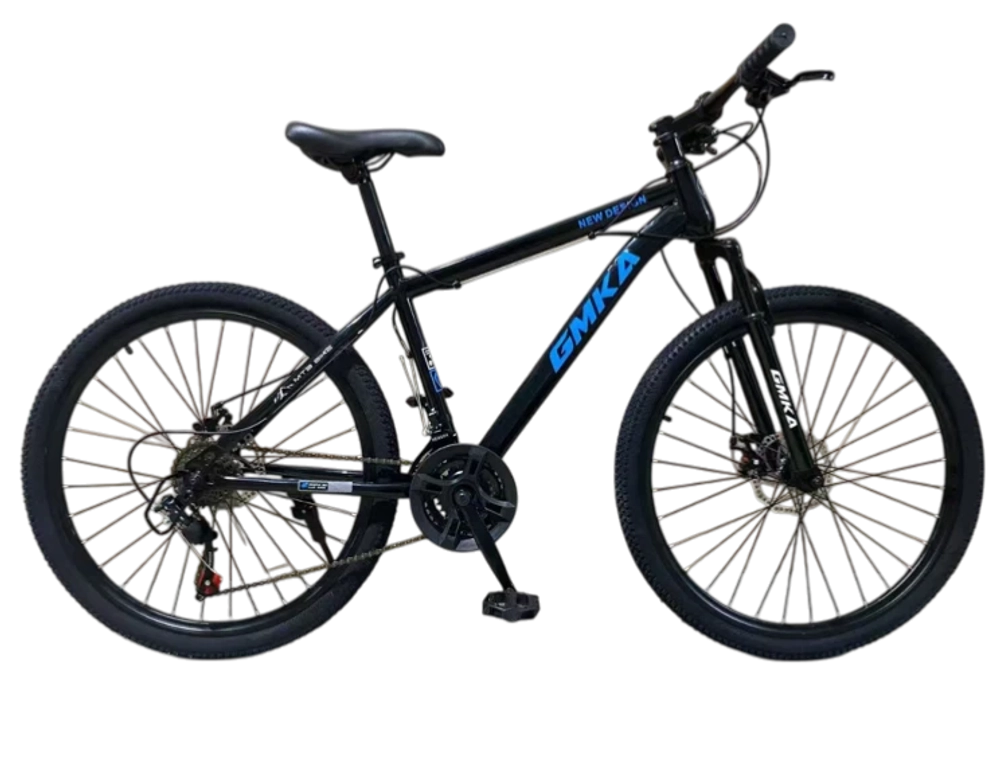Велосипед GMKA 26" 21скор (стальная рама, дисковые тормоза) Черно-синий (GM26-5)