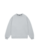Свитшот оверсайз, без начеса (серый)
