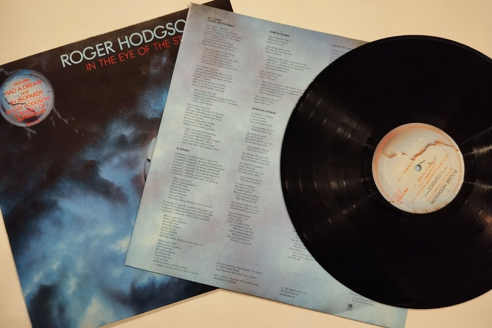 Винтажная виниловая пластинка LP Roger Hodgson In The Eye Of The Storm (Holland 1984)