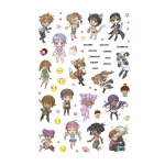 Наклейки-стикеры Контэнт-Канц, А5, 145x210 мм, "Я люблю аниме", 10 л., бумага, голубые, 600+ наклеек