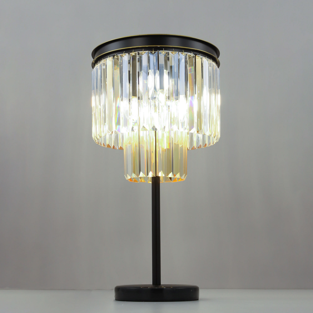 Citilux Мартин CL332862 Настольная лампа хрустальная Шампань